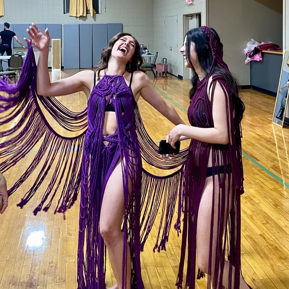 Handmade Macrame Crochet Dress Wings Festival Wear - Picture 14 of 16